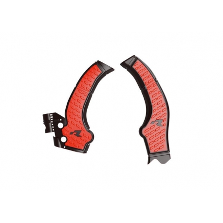 RACETECH (RTECH) 2025/12 OSŁONY RAMY (KOMPLET) KOVE X PRO / RALLY 800 '24-'25 KOLOR CZARNY / CZERWONY