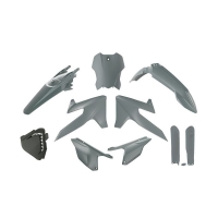 RACETECH (RTECH) 2025/12 KOMPLET PLASTIKÓW Z OSŁONAMI TELESKOPÓW TRIUMPH TF 250 X '24-'26, TF 450 RC '25-'26 KOLOR SZARY