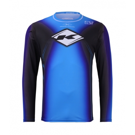 KENNY RACING KOSZULKA CROSS/ENDURO TRACK KID/JUNIOR/DZECIĘCE FOCUS BLUE KOLOR NIEBIESKI ROZMIAR XXXXS ( 3/4 LATA)