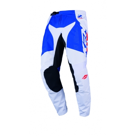 KENNY RACING SPODNIE CROSS/ENDURO TRACK KID/JUNIOR/DZECIĘCE ZOOM PATRIOT KOLOR NIEBIESKI/CZERWONY/BIAŁY ROZMIAR 22 (6 LAT)