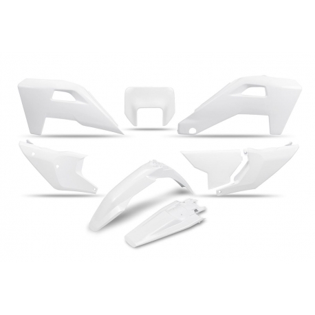 UFO 2025/11 KOMPLET PLASTIKÓW HUSQVARNA FE 250 / 350 / 450 / 501 '25-'26, TE 250 / 300 HERITAGE '25-'26 KOLOR BIAŁY