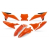 UFO 2025/11 KOMPLET PLASTIKÓW Z OSŁONĄ LAMPY KTM SX 85 '25-'26 KOLOR POMARAŃCZOWY