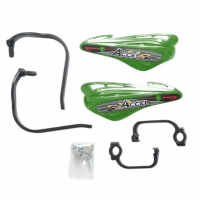 ACCEL OSŁONY RĄK (HANDBARY) Z MOCOWANIEM ALUMINIOWYM STRONG (22+28MM) MOCOWANIE 2 PUNKTOWE (ALU-CZARNY, PLASTIK-ZIELONY)