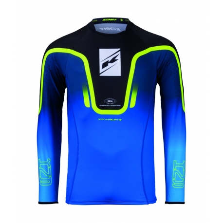 KENNY RACING KOSZULKA CROSS/ENDURO TITANIUM GRADIENT BLUE KOLOR NIEBIESKI ROZMIAR L