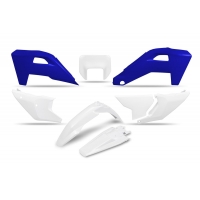 UFO 2025/11 KOMPLET PLASTIKÓW HUSQVARNA FE 250 / 350 / 450 / 501 '25-'26, TE 250 / 300 HERITAGE '25-'26 KOLOR BIAŁY / NIEBIESKI