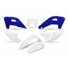 UFO 2025/11 KOMPLET PLASTIKÓW HUSQVARNA FE 250 / 350 / 450 / 501 '25-'26, TE 250 / 300 HERITAGE '25-'26 KOLOR BIAŁY / NIEBIESKI