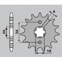 PBR ZĘBATKA PRZEDNIA 273 13 18NC HONDA XL 200R 81-83, XR 200R (ŁAŃC. 520) (MADE IN ITALY)