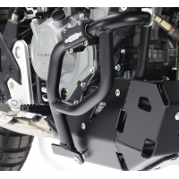 CROSSPRO GMOLE ALUMINIOWE DOLNE OSŁONY SILNIKA I CHŁODNIC CF MOTO 450 MT '24 KOLOR CZARNY (KOMPATYBILNE Z ORYGINALNĄ PŁYTĄ)