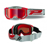 PROGRIP GOGLE PG3303-288 FL VISTA KOLOR SZARY CZERWONY (SZYBA PG3348 CZERWONA LUSTRZANA, ANTISCRATCH, NO FOG, ANTI UV + SZYBA PG