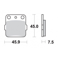 SBS PROMOCJA KLOCKI HAMULCOWE KH084 OFF-ROAD RACING SINTER KOLOR ZŁOTY