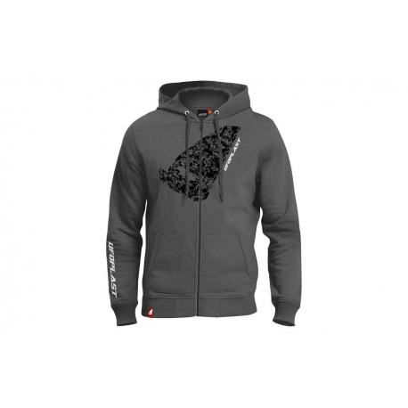 UFO BLUZA Z KAPTUREM KOLOR SZARY ROZMIAR S 100% BAWEŁNY - KOLEKCJA 2025/2026