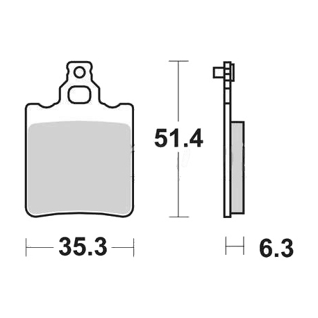 TRW ZF KLOCKI HAMULCOWE KH60 KH337 ORGANIC APRILIA RS 50 95-10, RX 50 91-03, TUAREG 125 88-89, KTM SX 60 98-00, SX 65 00-03, TYŁ