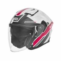 NOX KASK OTWARTY JET Z BLENDĄ N130 EKTO KOLOR BIAŁY/RÓŻOWY ROZMIAR S