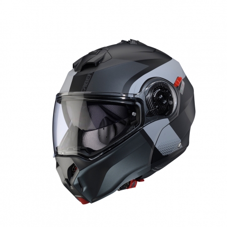 CABERG KASK SZCZĘKOWY FLIP-UP MODEL DUKE EVO INDY KOLOR SZARY/CZARNY MAT ROZMIAR S (PINLOCK W ZESTAWIE)
