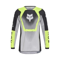 BLUZA MOTOCYKLOWA JUNIOR FOX 180 COLLECT GREY YELLOW