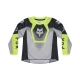 BLUZA MOTOCYKLOWA JUNIOR FOX 180 COLLECT GREY YELLOW
