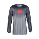 BLUZA MOTOCYKLOWA JUNIOR FOX 180 INTERFERE GREY RED YXL