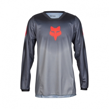 BLUZA MOTOCYKLOWA JUNIOR FOX 180 INTERFERE GREY RED