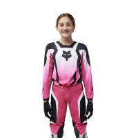 SPODNIE MOTOCYKLOWE JUNIOR FOX GIRLS 180 LEAN BLACK PINK Y24