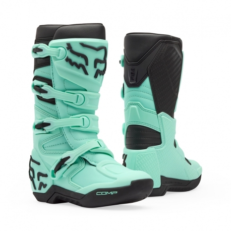 BUTY MOTOCYKLOWE JUNIOR FOX COMP TEAL