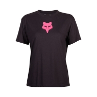 T-SHIRT DAMSKI FOX FOX HEAD BLACK PINK