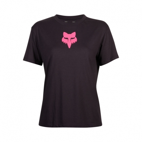 T-SHIRT DAMSKI FOX HEAD BLACK PINK
