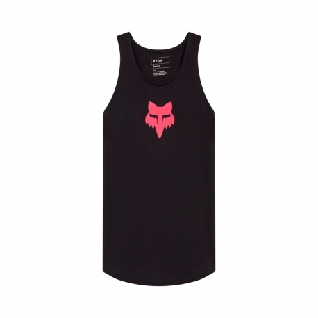 KOSZULKA BEZ RĘKAWÓW DAMSKA FOX HEAD TANK BLACK PINK