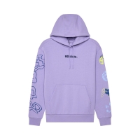 BLUZA Z KAPTUREM DAMSKA FOX HELLO FUTURE FLEECE PO LILAC M