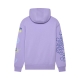 BLUZA Z KAPTUREM DAMSKA FOX HELLO FUTURE FLEECE PO LILAC