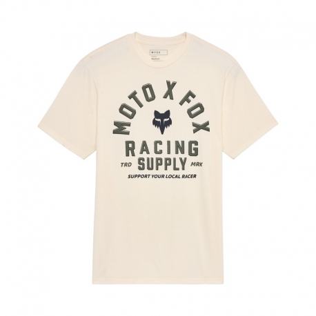 T-SHIRT FOX LOCAL RACER PREM OFF WHITE