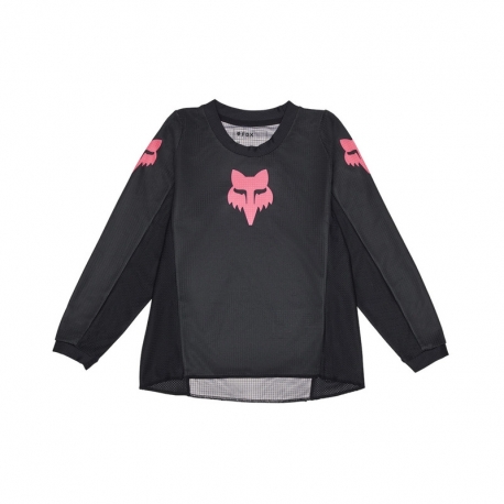 BLUZA MOTOCYKLOWA JUNIOR FOX GIRLS BLACKOUT BLACK BLACK
