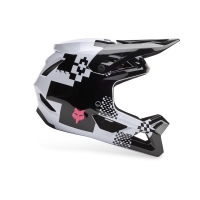 KASK ROWEROWY JUNIOR FOX RAMPAGE DIGI IMG BLACK WHITE YS