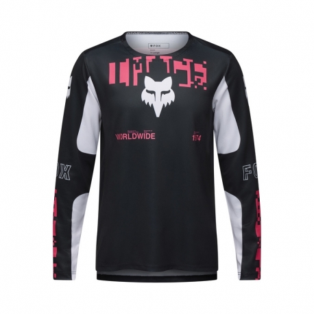 KOSZULKA ROWEROWA Z DŁUGIM RĘKAWEM JUNIOR FOX RANGER DIGI IMAGE BLACK YM