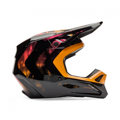 KASK MOTOCYKLOWY JUNIOR FOX V1 KAIROS TANGERINE