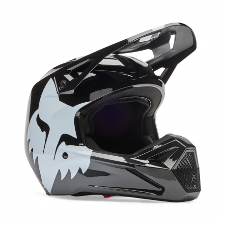 KASK MOTOCYKLOWY JUNIOR FOX V1 SHIELD BLACK
