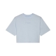 T-SHIRT DAMSKI FOX WORDMARK OS CROP PALE BLUE