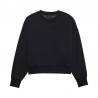 BLUZA DAMSKA FOX WORDMARK OVERSIZED FLEECE CREW BLACK