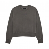 BLUZA DAMSKA FOX WORDMARK OVERSIZED FLEECE CREW PEWTER