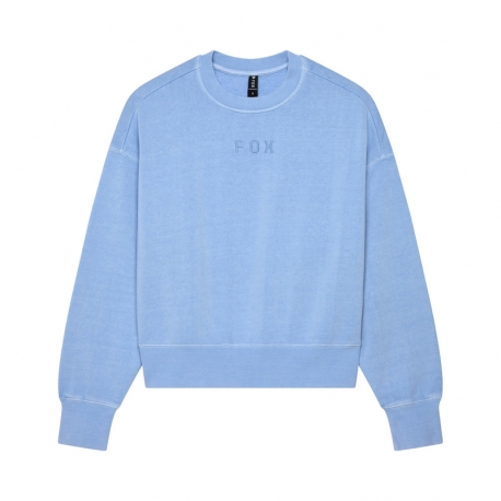 BLUZA DAMSKA FOX WORDMARK OVERSIZED FLEECE CREW CASHMERE BLUE