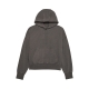 BLUZA Z KAPTUREM DAMSKA FOX WORDMARK OVERSIZED PEWTER