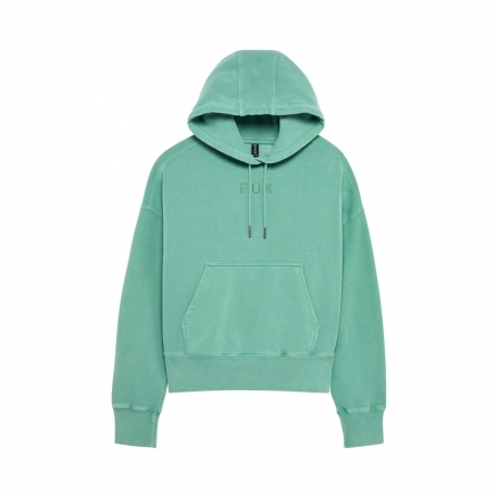 BLUZA Z KAPTUREM DAMSKA FOX WORDMARK OVERSIZED SPEARMINT