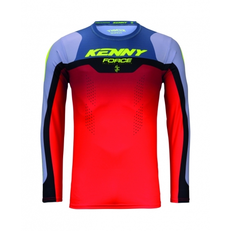KENNY RACING KOSZULKA CROSS/ENDURO FORCE BEACH GREY/RED KOLOR CZERWONY/SZARY ROZMIAR L