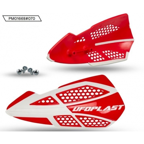 UFO 2025/11 OSŁONY RĄK (HANDBARY) VOYAGER KOLOR CZERWONY (LISTKI - POTRZEBNE MOCOWANIE PM01669, PM01665, PM01666 LUB PM01667)