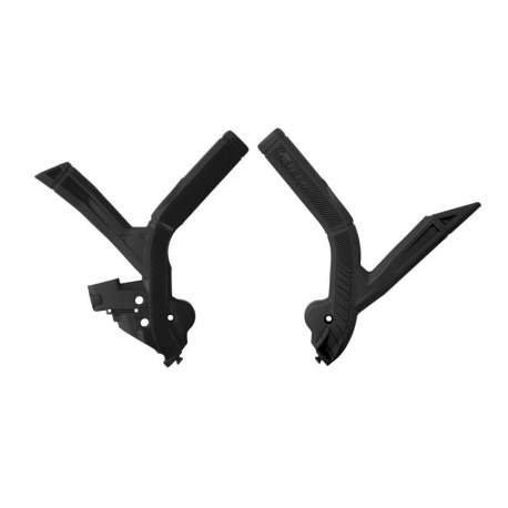 RACETECH (RTECH) 2025/12 OSŁONY RAMY (KOMPLET) BI-MATERIAL SUPER GRIP BETA RR 250 / 300 / 350 / 390 / 430 / 480 '24, KOLOR CZARN