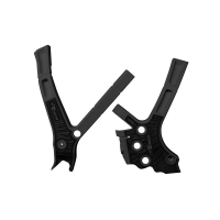 RACETECH (RTECH) 2025/12 OSŁONY RAMY (KOMPLET) BI-MATERIAL SUPER GRIP YAMAHA YZ 125 / 250 '05-'24, FANTIC XE / XX 125 / 250 / 30