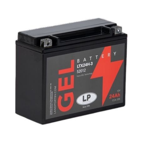 LANDPORT AKUMULATOR ŻELOWY YTX24H-3 (MG LTX24H-3) 12V 24AH (CCN 335) 205X87X162 BEZOBSŁUGOWY - ZALANY (2)