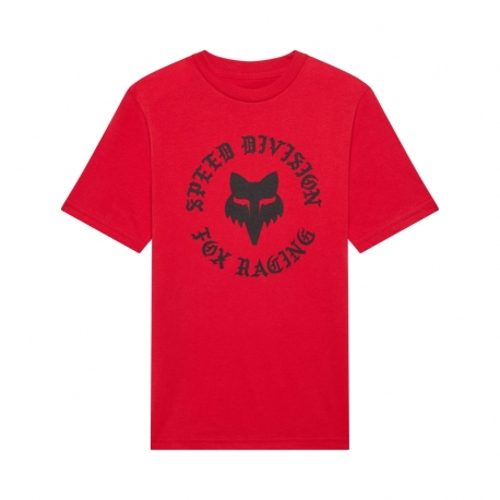 T-SHIRT JUNIOR FOX BADGE TIBETAN RED
