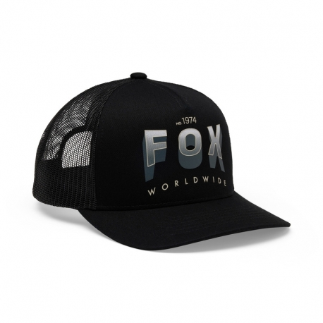 CZAPKA Z DASZKIEM FOX BLOCK MESH TRUCKER BLACK OS