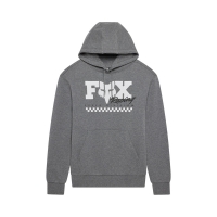 BLUZA Z KAPTUREM DAMSKA FOX CHECKER FLEECE PO HEATHER GRAPHITE