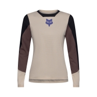 KOSZULKA ROWEROWA Z DŁUGIM RĘKAWEM DAMSKA FOX DEFEND PARK CHALK